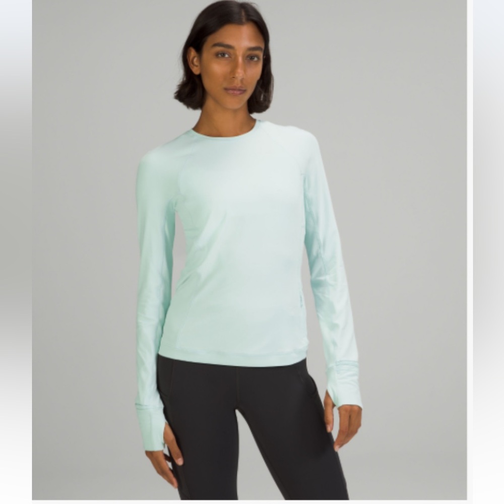 lululemon athletica Light Blue Long Sleeve Top